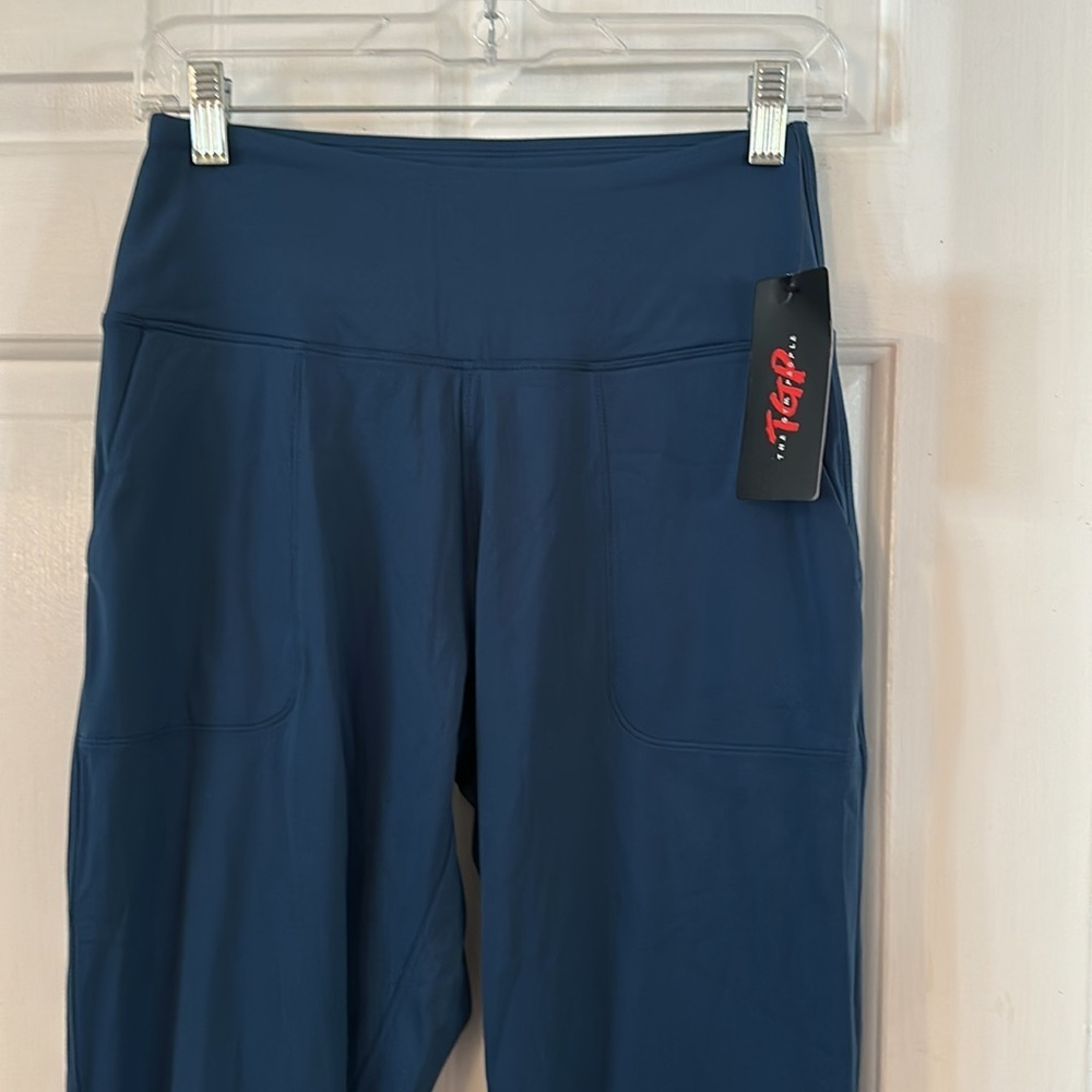 NWT Women’s TGP The Gym People Blue High-Waisted Polyester & Spandex Leggings - Picture 2 of 7